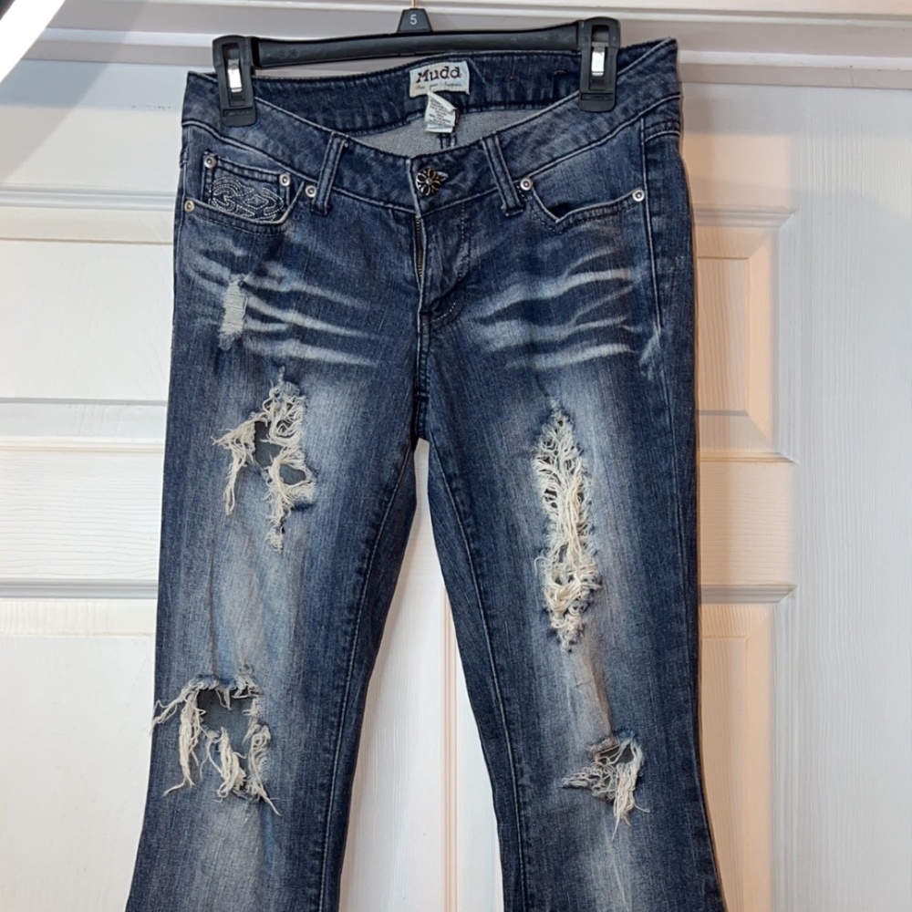 Mudd Flare Holey Jeans